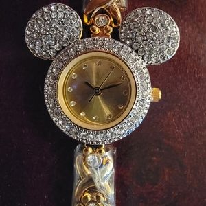 Rare Authentic Women's Crystal Pave Wrist Watch
